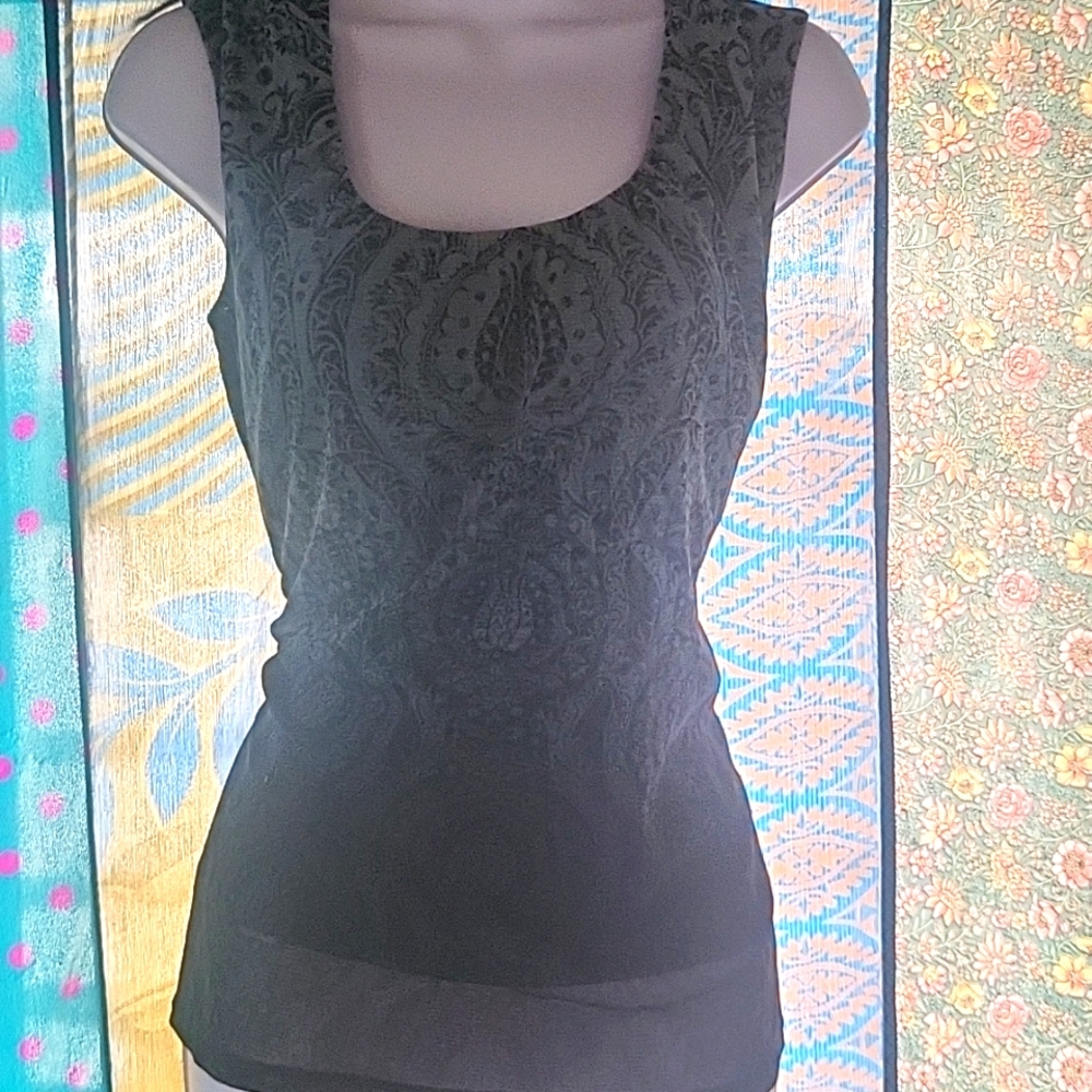 Paisley Print Knit Tank Top NWOT